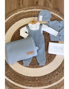 Cardigan lana azzurro